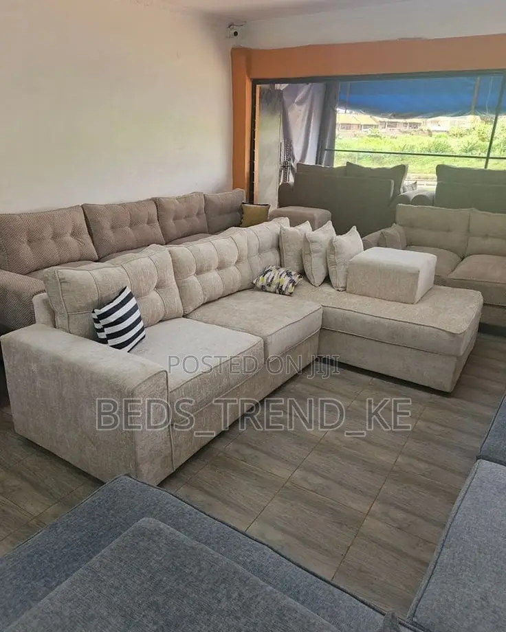 Crafted 6 Seater L Sofa Set
