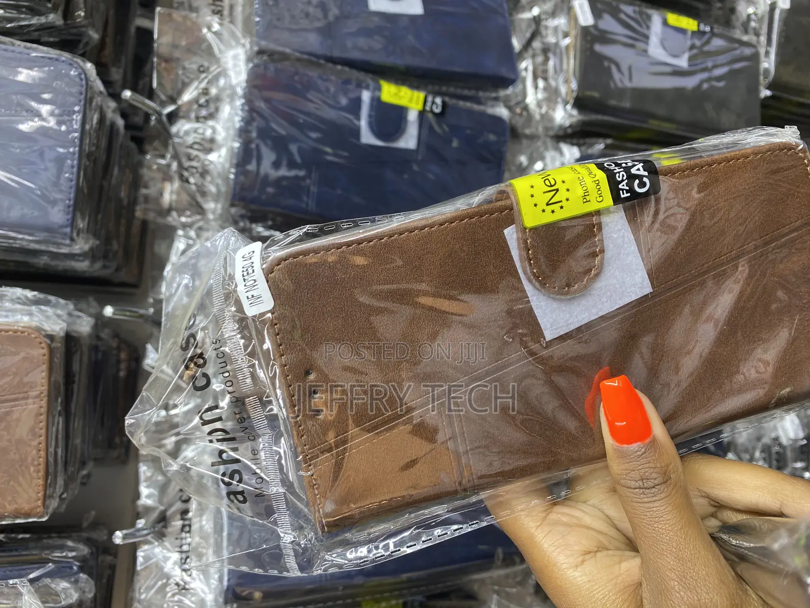 Gelim Infinix Note 50 Pu Leather Flip Case With Card Slot