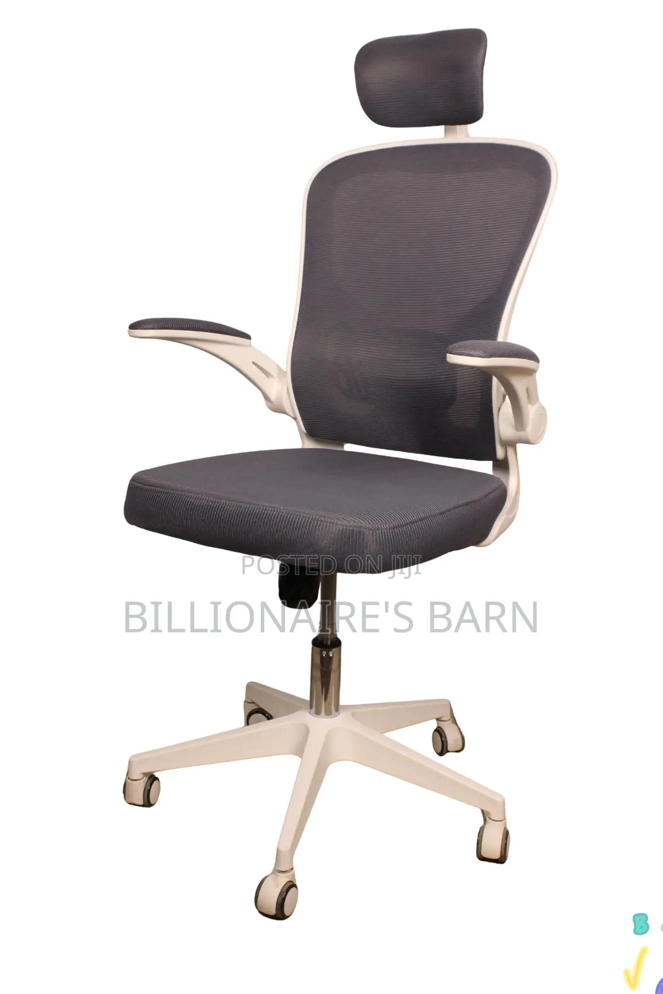 Office Chair; Chair V3 White Gray
