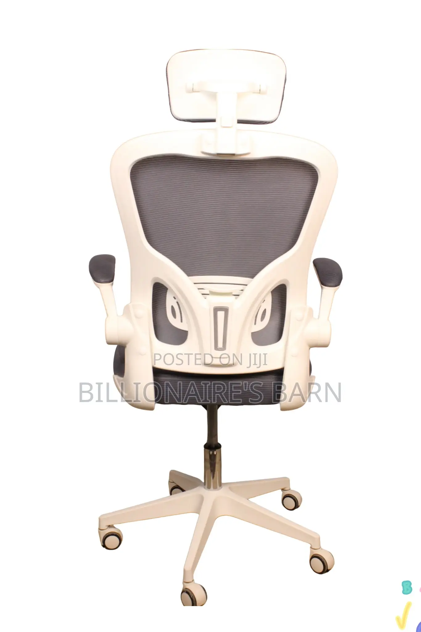 Office Chair; Chair V3 White Gray