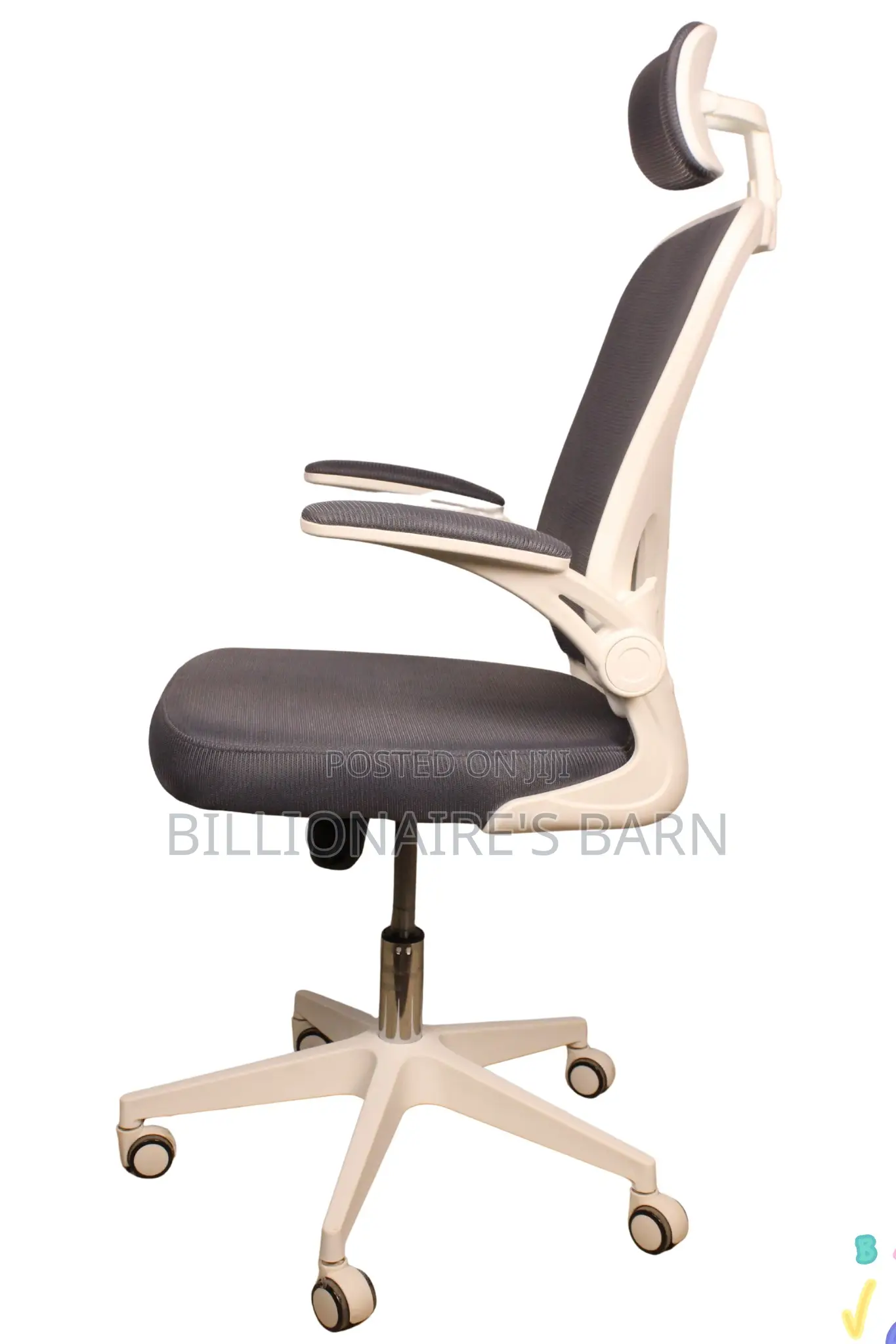 Office Chair; Chair V3 White Gray