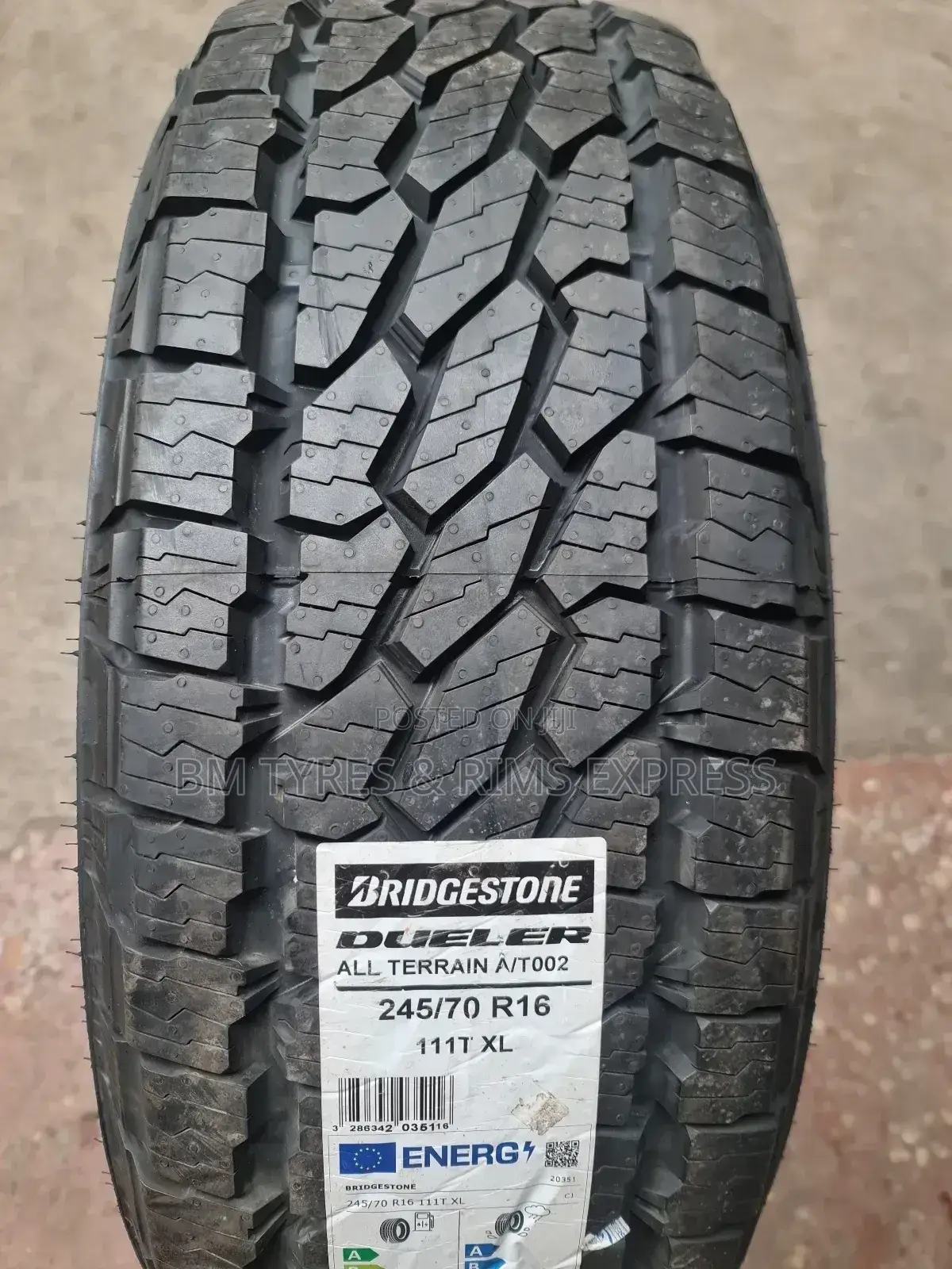 245 /70 R16 Bridgestone.