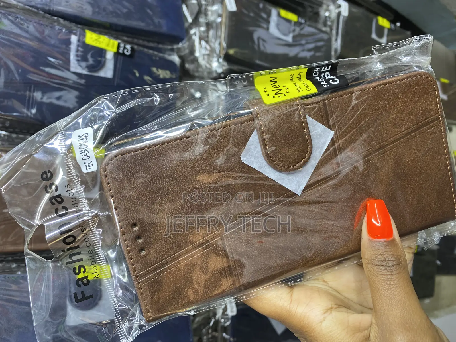 Oagel Tecno Camon 30s Flip Cover Magnetic Buckle Leather