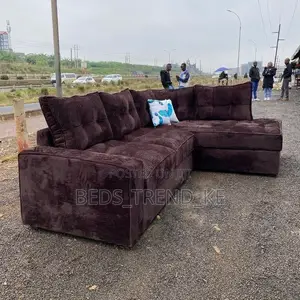 New Upholstered 6 Seater L Sofa Set