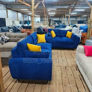Inviting Blue 5 Seater Sofa (Mayai ) Design