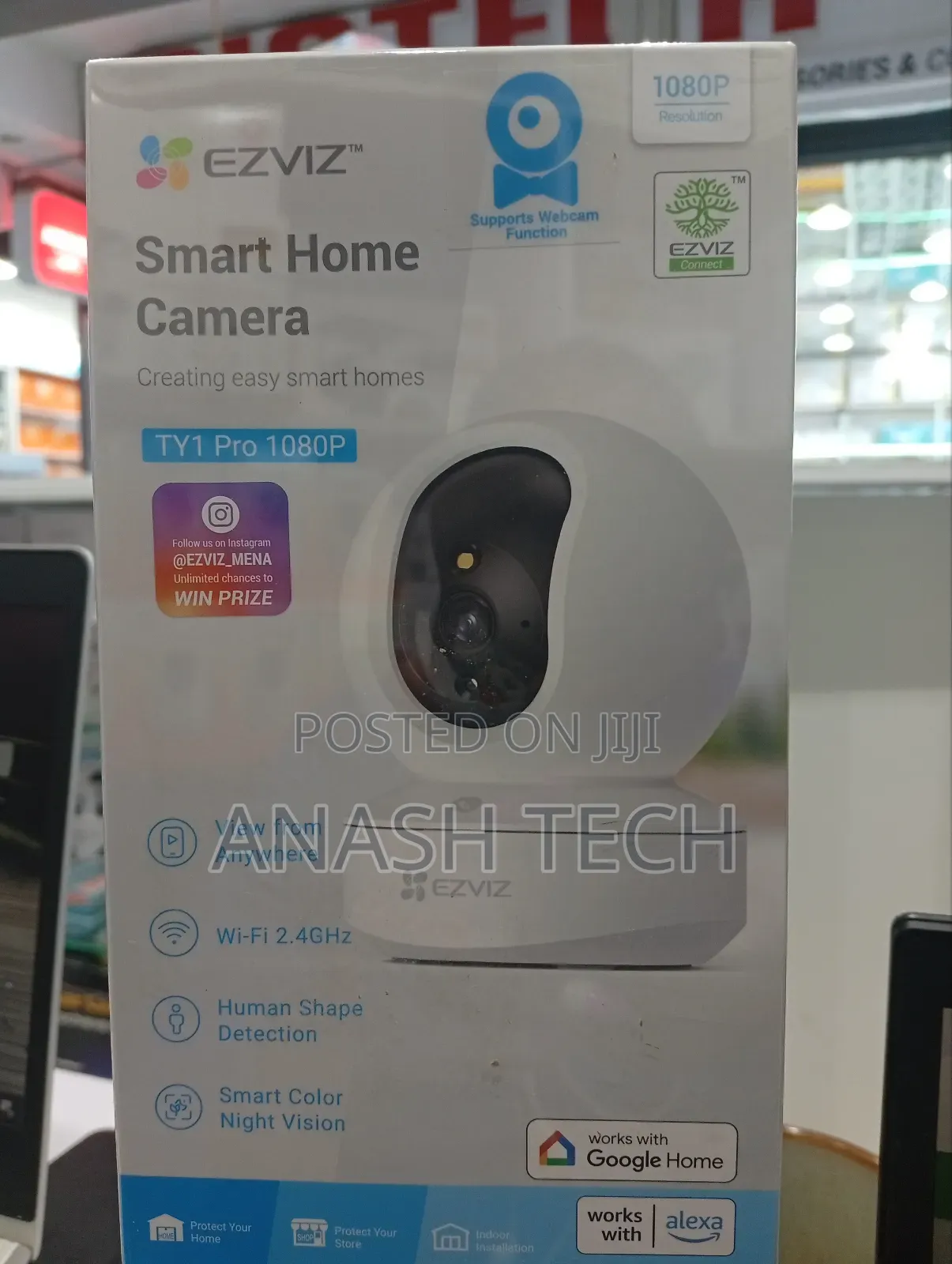 Wireless Wifi Ezviz Ty1 Smart Home Camera