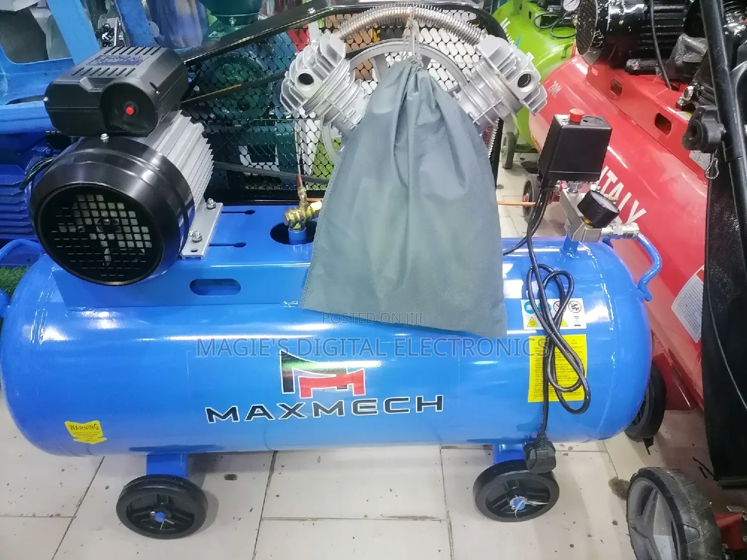 High Standard 100l Maxmech Electric Air Compressor