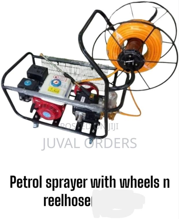 Petrol Sprayer With Wheel Reel Hose - main view