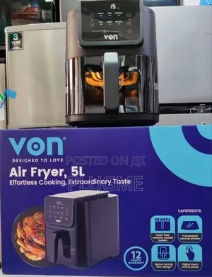 Von 5litres 5l Digital Slim Design Air Fryer