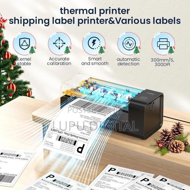 Bluetooth Thermal Label Printer 4x6 Y486bt - thumbnail 2