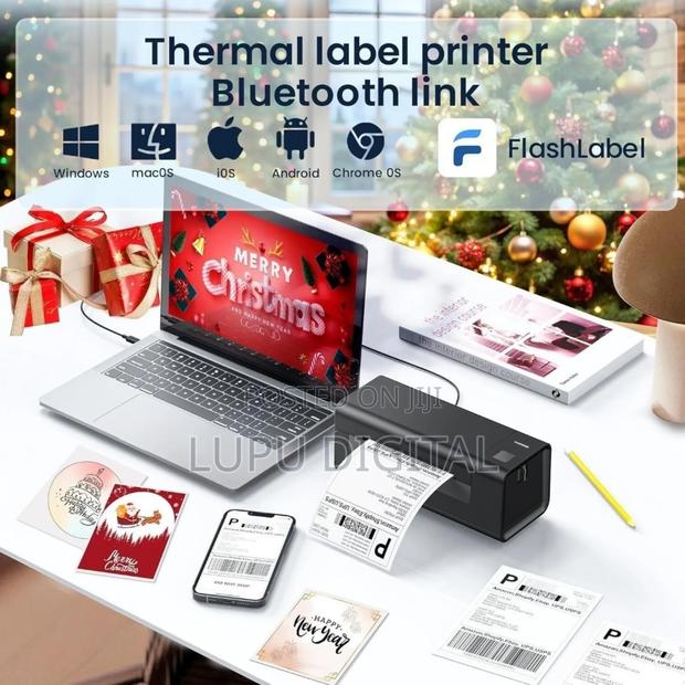 Bluetooth Thermal Label Printer 4x6 Y486bt - thumbnail 3