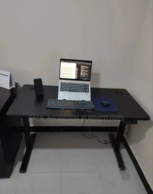 Black Adjustable Office Table 1.2mmr