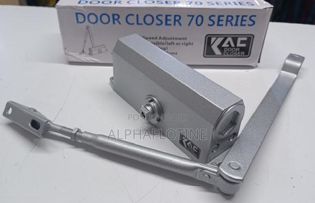 Spring Hydraulic Silver Adjustable Automatic Door Closer - main view