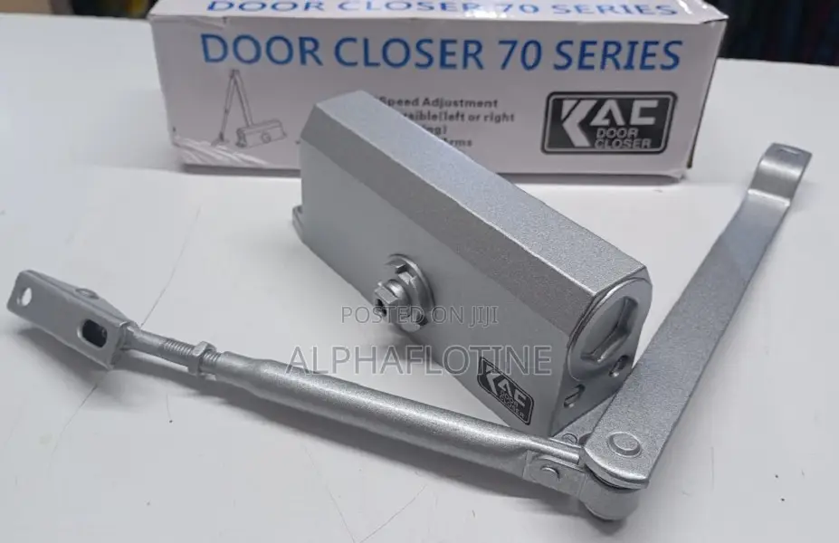Spring Hydraulic Silver Adjustable Automatic Door Closer