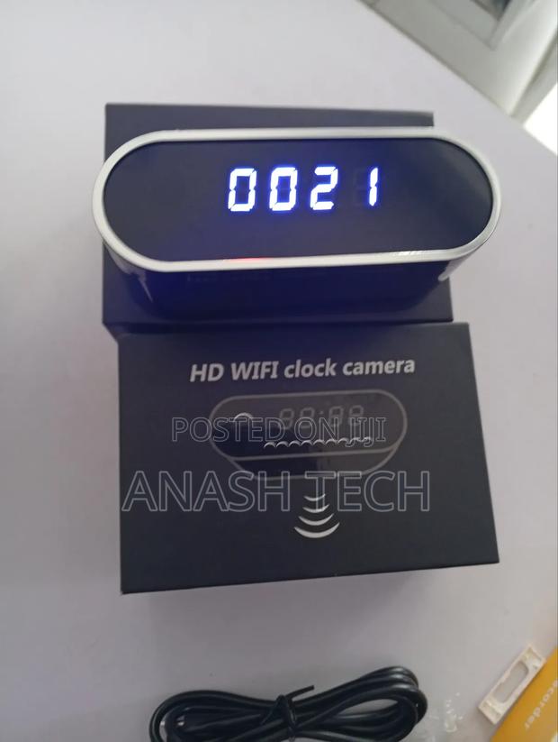 Wifi Table Clock Camerawireless Nanny Cam - thumbnail 2