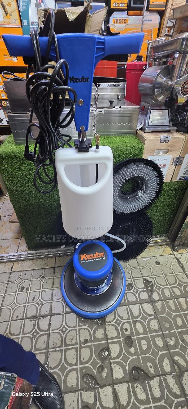 Super Excellent 1100w Kzubr Floor Scrubber With 3 Brushes - main view