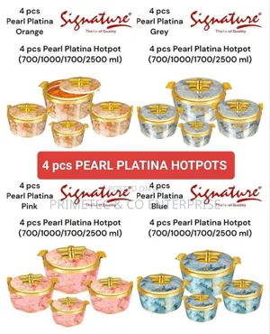 4 PCS Pearl Platina Hotpots.