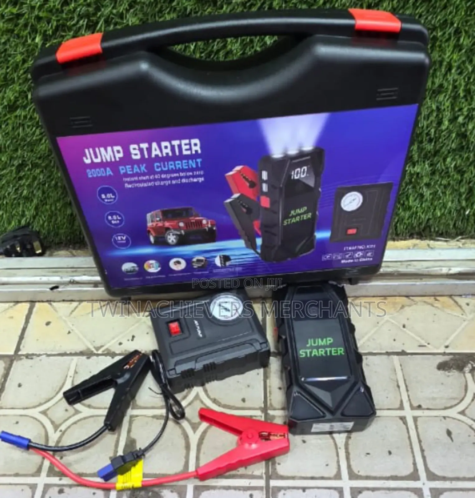 Jump Starter Kit,2000a Peak Current
