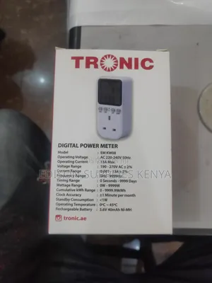 Tronic Digital Power Meter Energy Meter Socket Token Monitor