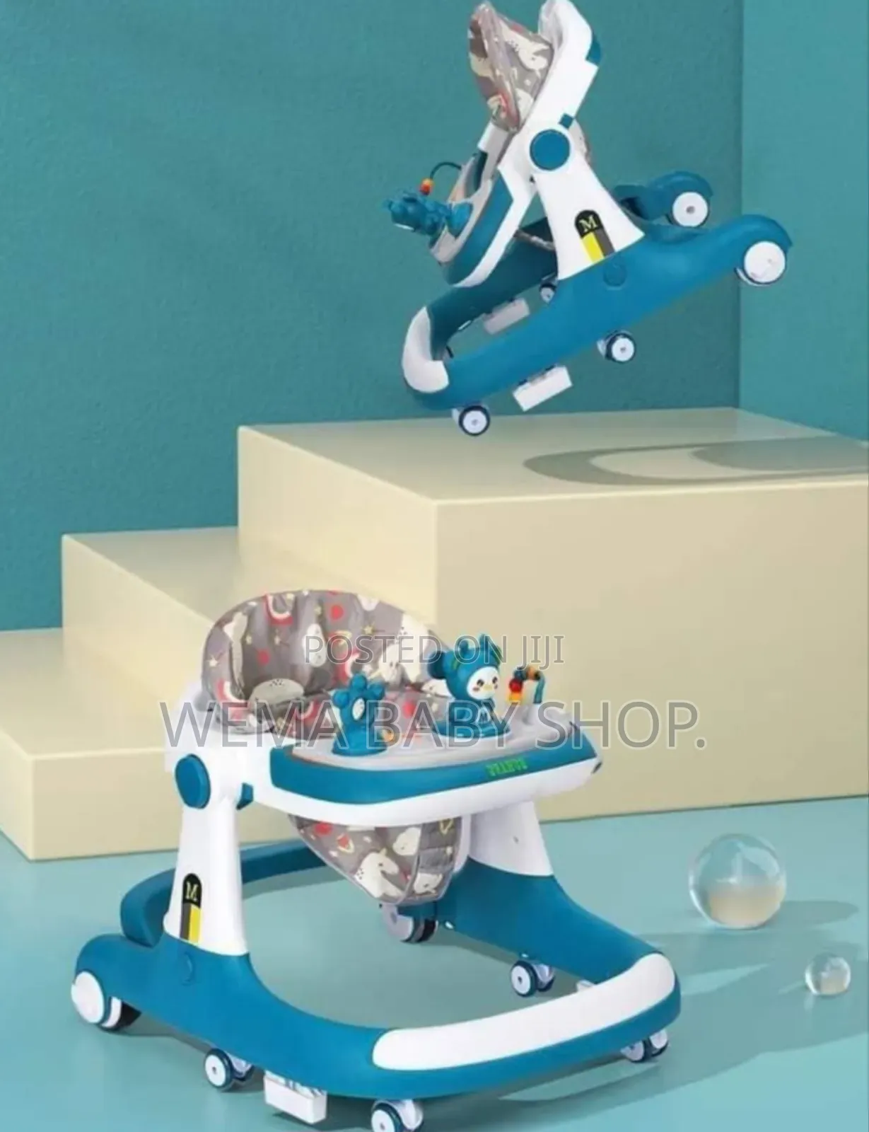 4 in 1 Multifunction Musical Foldable Baby Walker