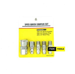5pcs 1⁄4 Inch Quick Coupler Set - thumbnail 2
