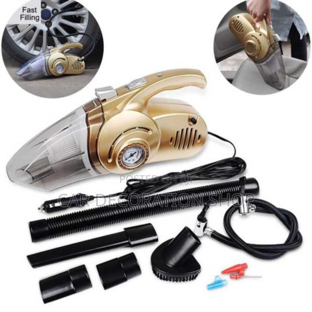 Powerful Wet Dry Vacuumcleaner+ Tire Inflator/Pressure Gauge