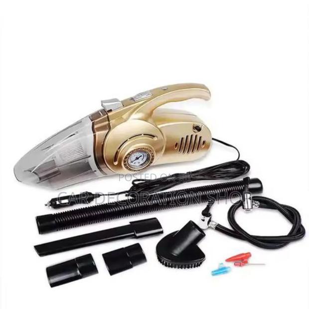 Super Suction Car Vacuum Clean 100w +Torch,Gauge,Inflator - thumbnail 3