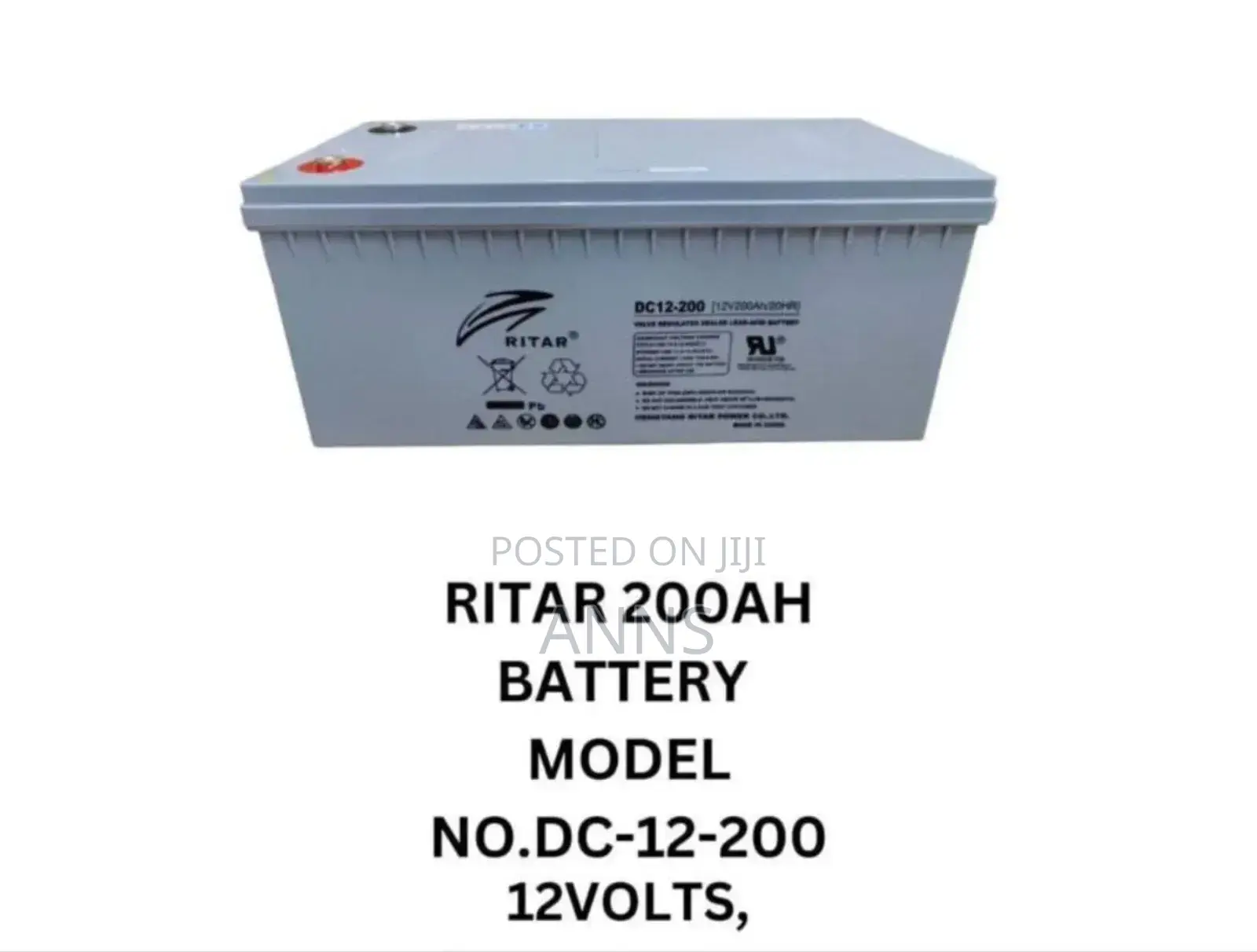 Ritar 200ah Battery 12 Volts