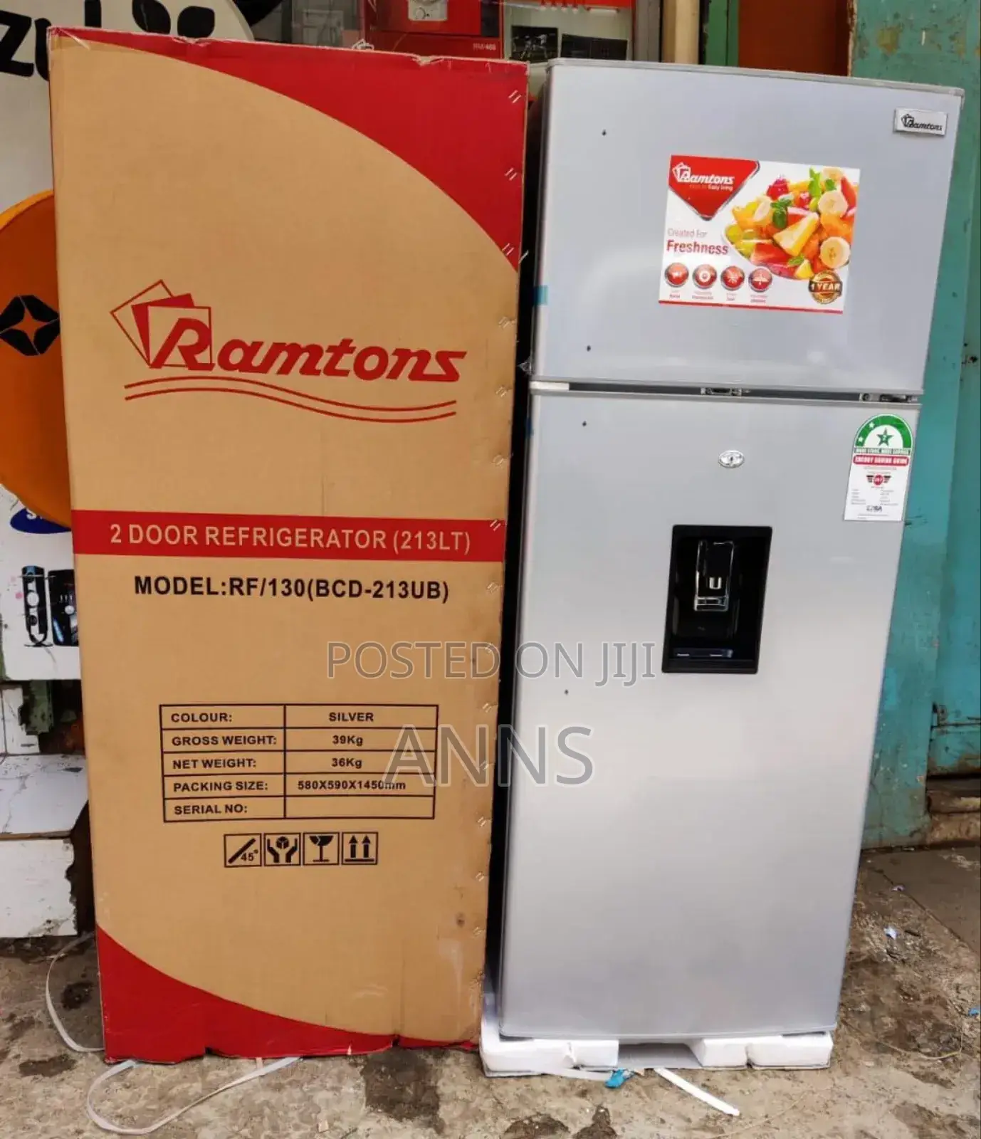 *Ramtons 213litres Fridge With Dispenser KSH 37,500*
 