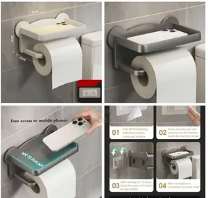 Punch Free Toilet Tissue Holder