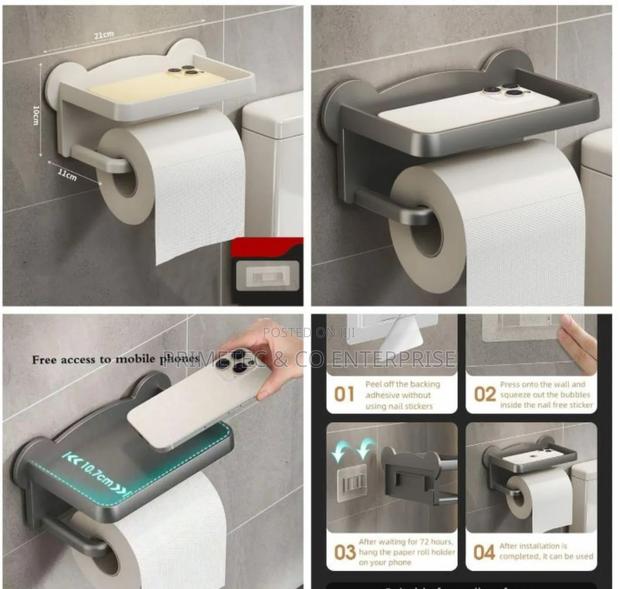 Punch Free Toilet Tissue Holder - main view
