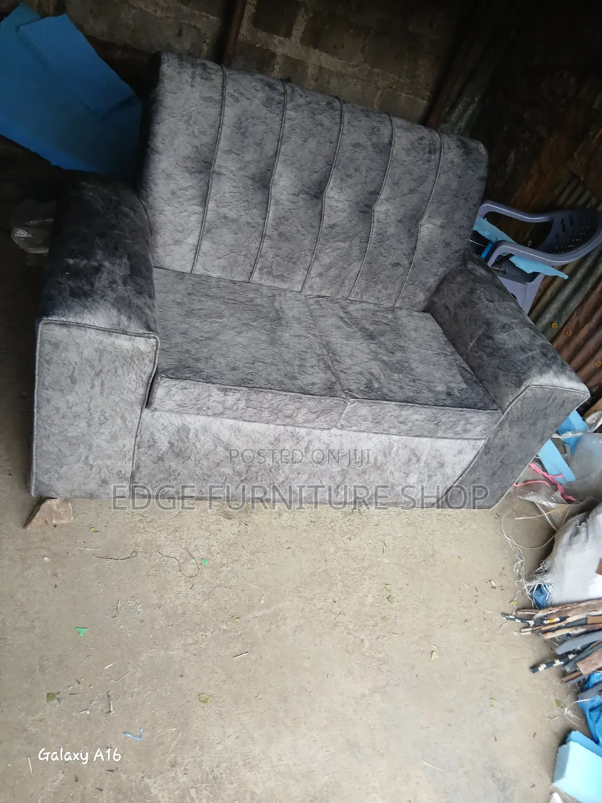 Grey Two Seater at Edge Furniture Shop