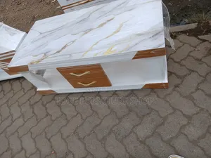 White and Brown Coffee Table for Sale