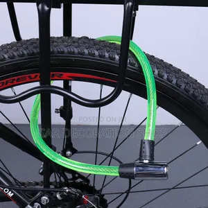 Green Bike Antitheft Cable Lock