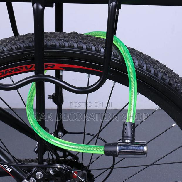 Green Bike Antitheft Cable Lock - main view