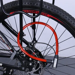 Red Universal Steel Wire Flexible Safety Bike Cable Lock