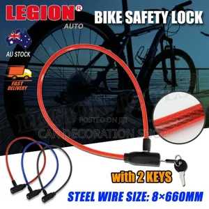 Plastic Coated Bike Lock Flexible Coated Steel