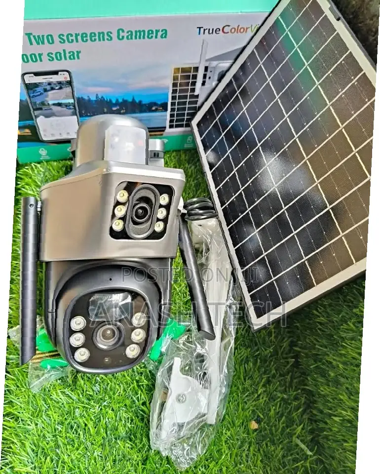*Dual Camera Solar Security Camera, in 4g or Wifi