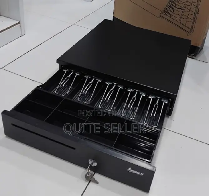 Quality Black Safe Cash Box5tray Cash Drawer.
