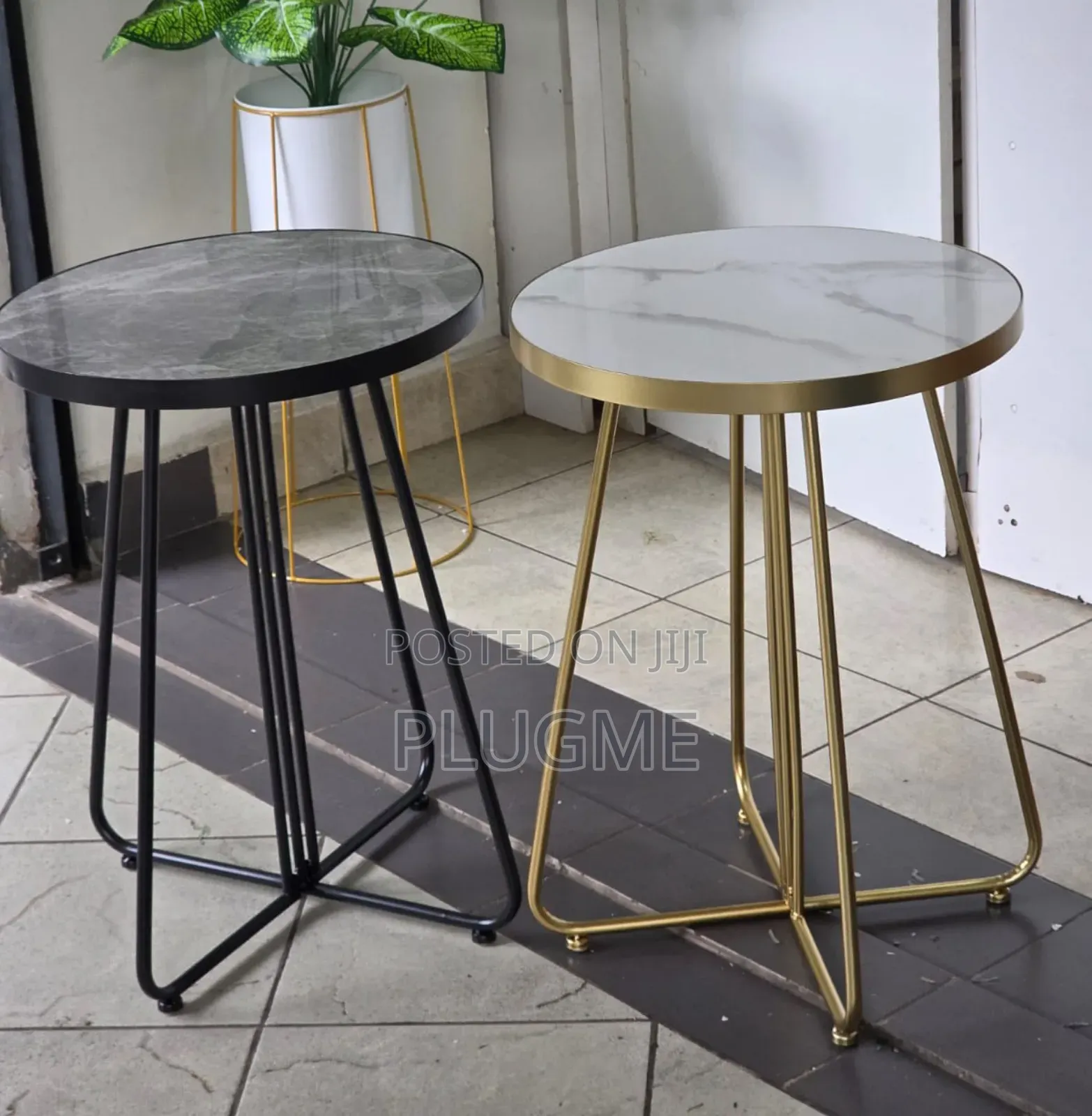 Marble Nordic Luxury Coffee Table Balcony Side by Side