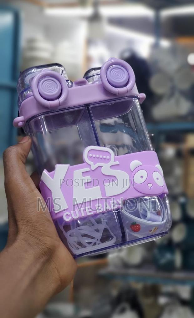 Ne Double Way / Partitioned Drinking Children Water Bottle - thumbnail 3