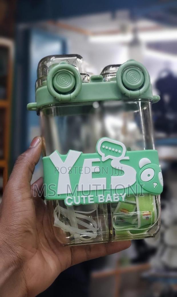 Ne Double Way / Partitioned Drinking Children Water Bottle - thumbnail 4