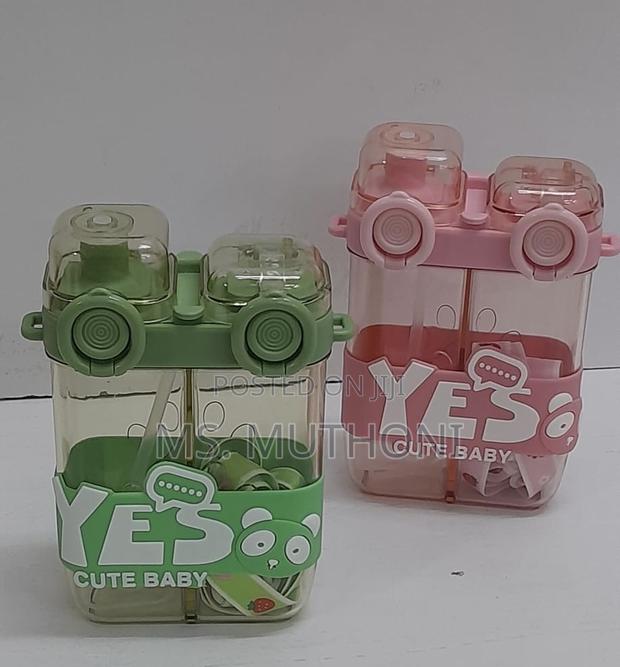 Ne Double Way / Partitioned Drinking Children Water Bottle - thumbnail 6