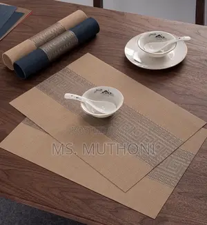 6 PCS Premium-Quality Luxury PVC Table Mats/ Placemats*