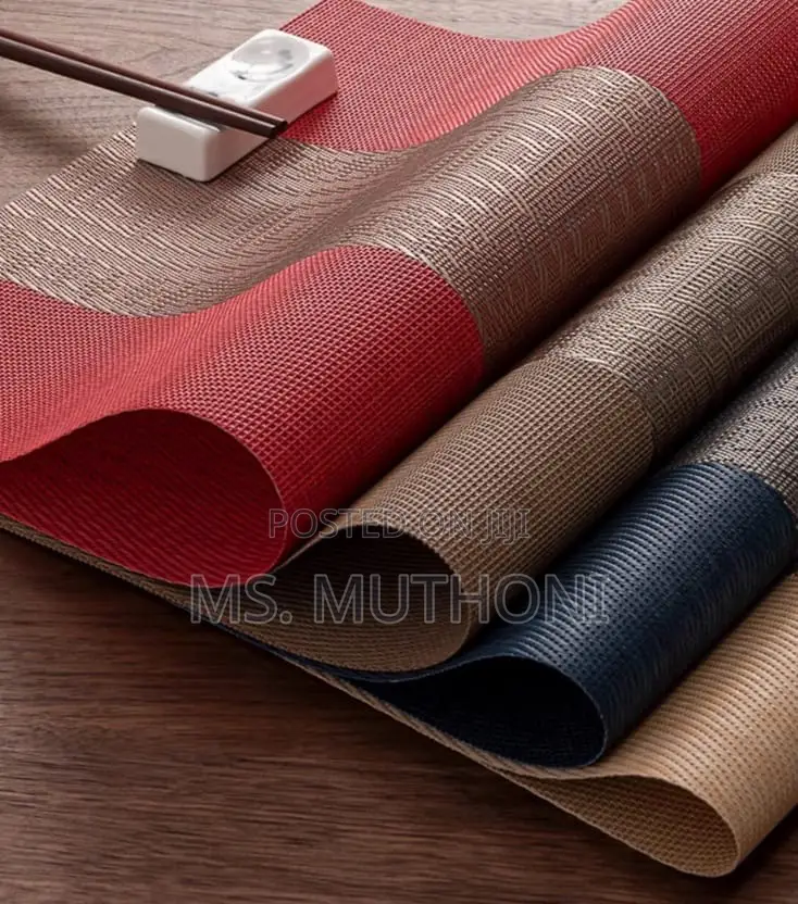 6 PCS Premium-Quality Luxury PVC Table Mats/ Placemats*