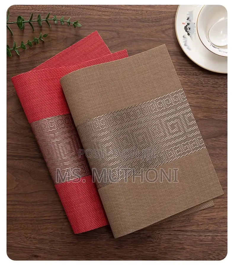 6 PCS Premium-Quality Luxury PVC Table Mats/ Placemats*