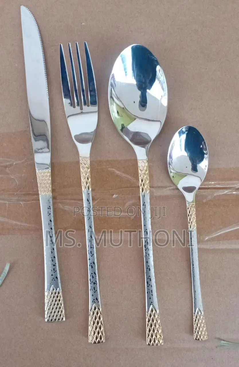 Elegant Heavy 24pcs Stainless Steel Cutlery Spoon Set*