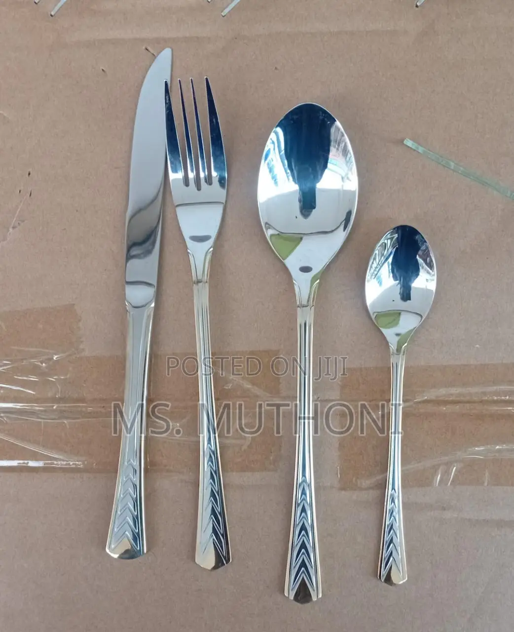 Elegant Heavy 24pcs Stainless Steel Cutlery Spoon Set*