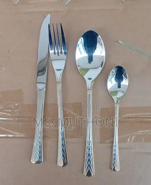 Elegant Heavy 24pcs Stainless Steel Cutlery Spoon Set*