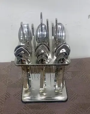 Elegant Heavy 24pcs Stainless Steel Cutlery Spoon Set*